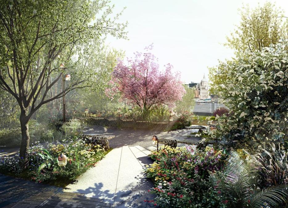 Система озеленения для «Садового моста» в Лондоне
